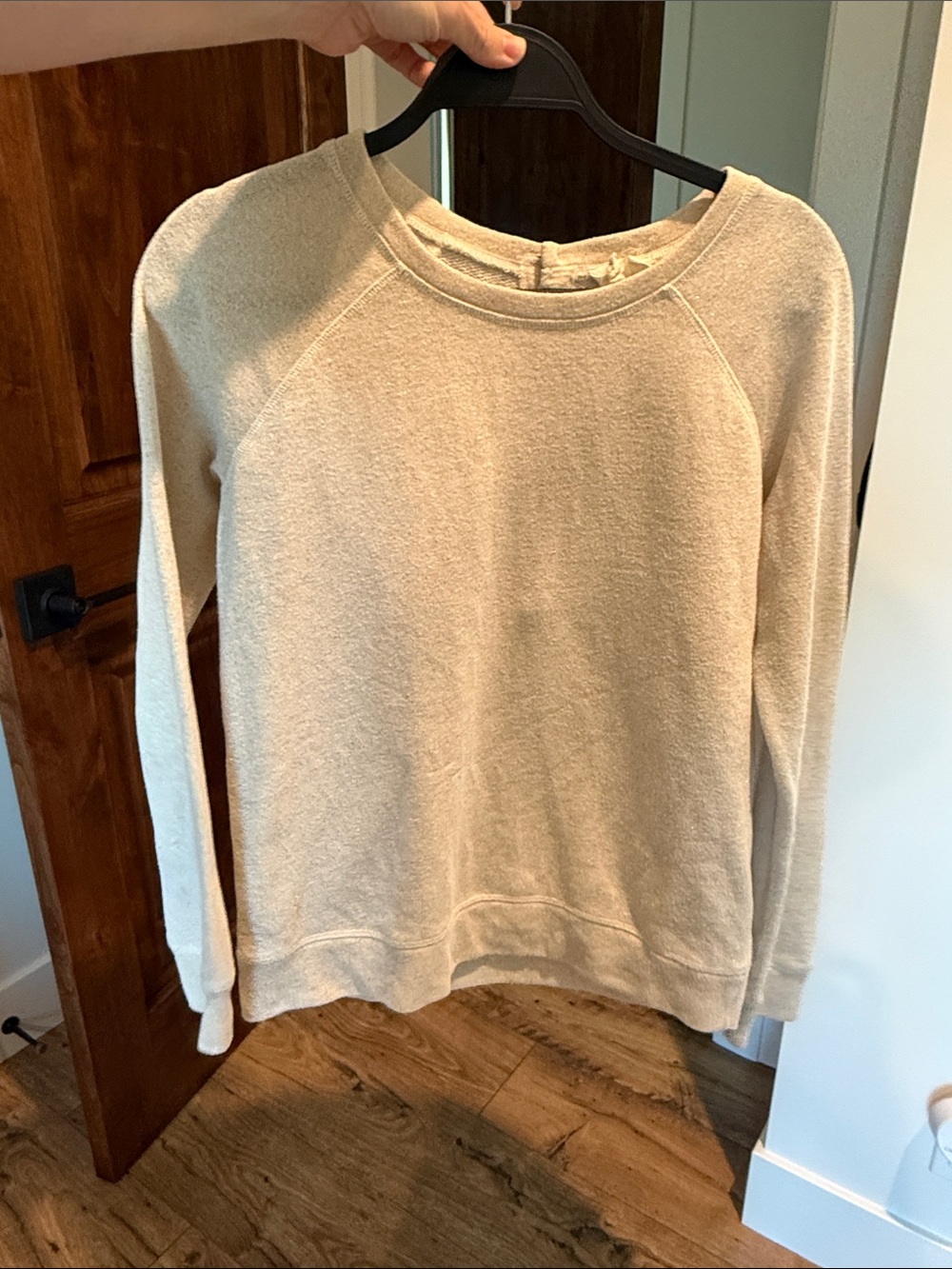 Cream Women's Crewneck Sweater - Lightweight Everyday Pullover